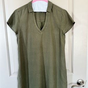 Tommy Bahama Olive Green linen dress